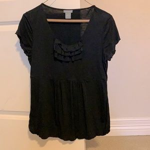 Ann Taylor ruffled T-shirt